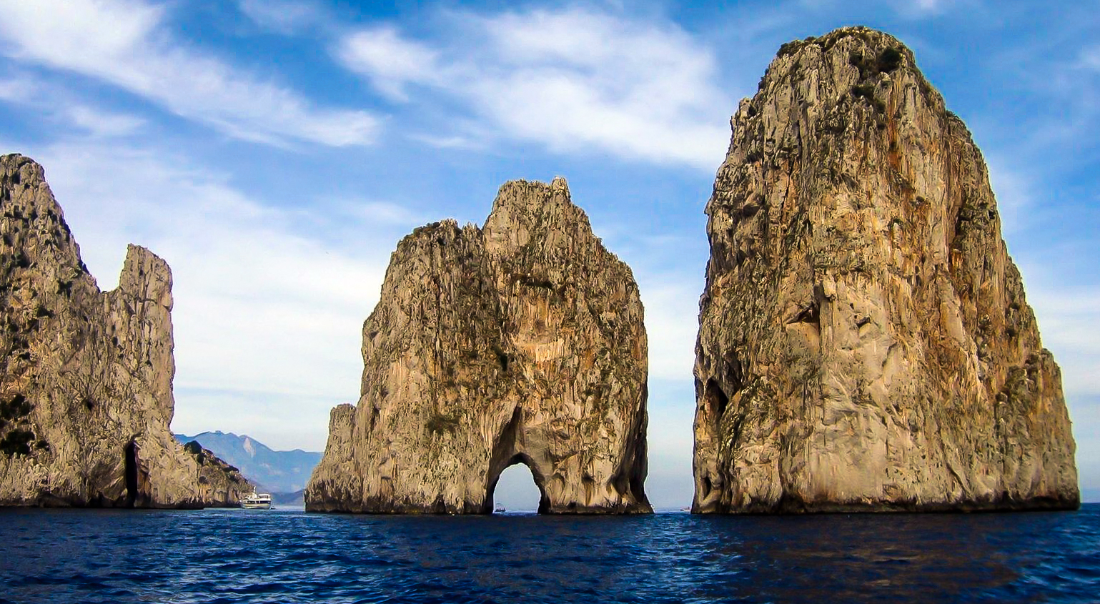 Capri Italy. Capri Island in a beautiful summer day, with