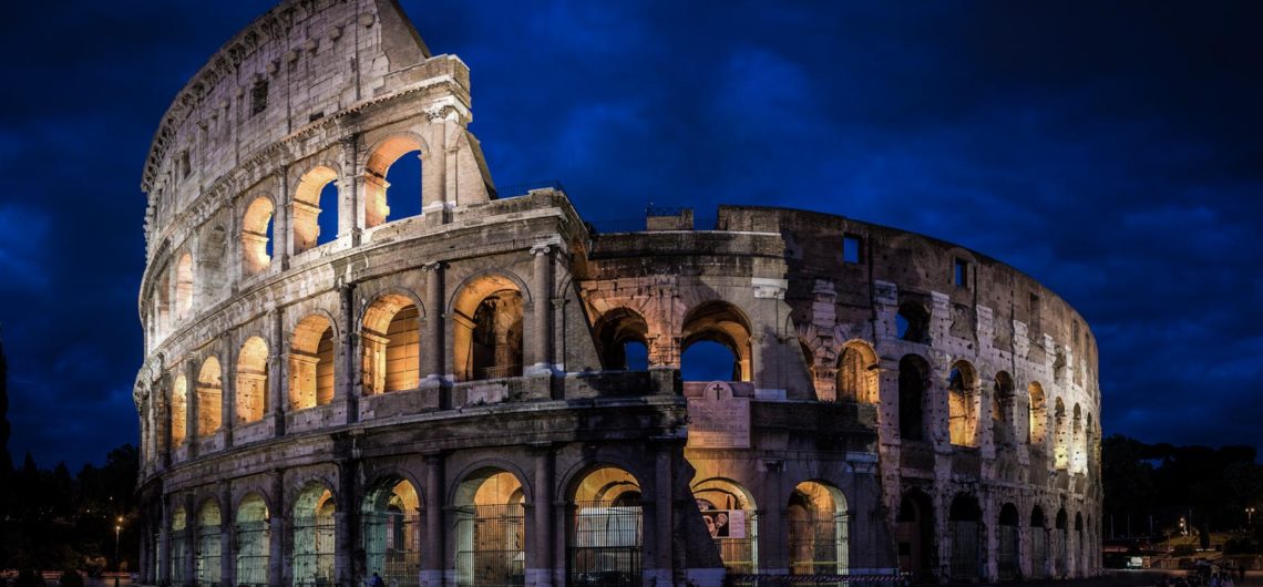 Rome under the moonlight