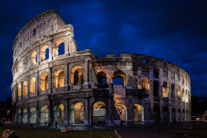 Rome under the moonlight