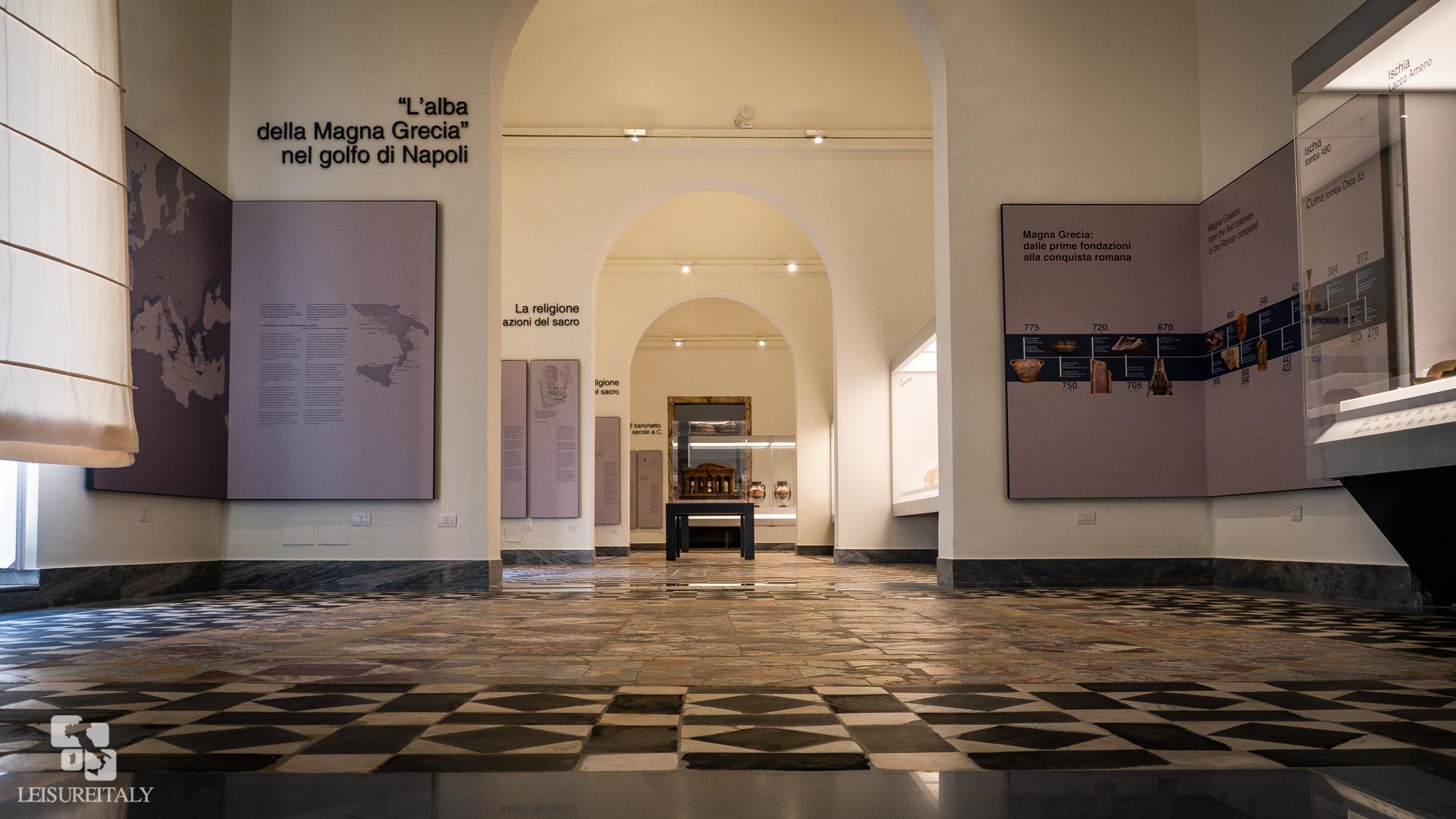 the entrance of the magna Grecia exhibit