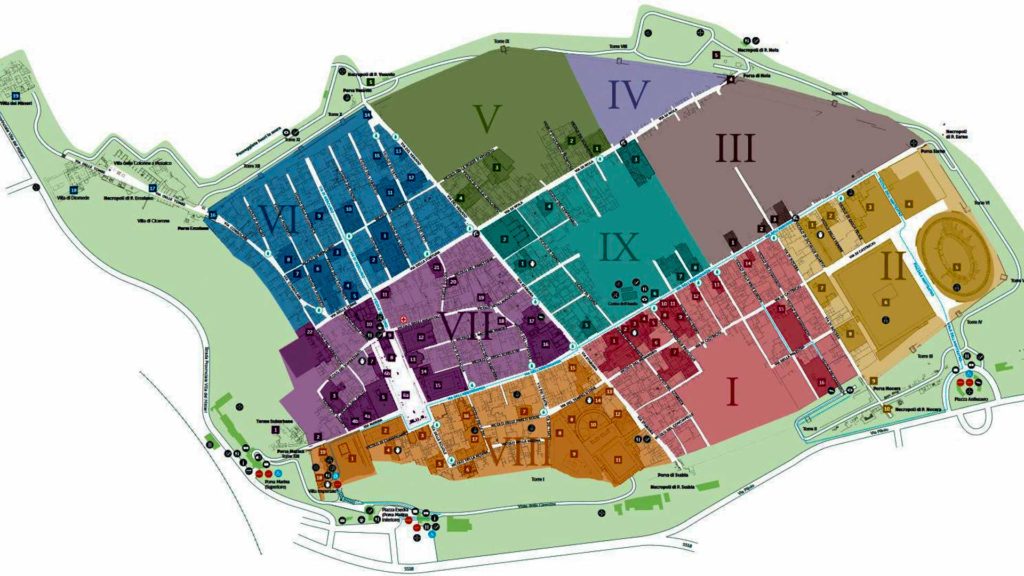 Map of the Excavations of Pompeii - Pompeii travel tips